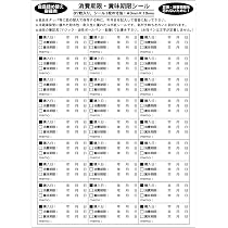 Amazon | 3セット入＿消費期限・賞味期限シール 87枚×3=261枚