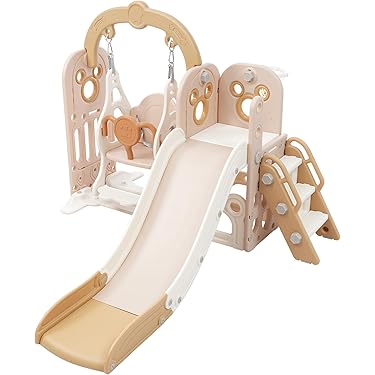 ☆除菌清掃済☆　すべり台＆ブランコ　ジュニア　室内使用品　ピンクグレー 楽天市場】ブランコ すべり台の通販
