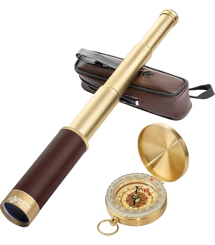 Amazon.co.jp: レトロ 海賊 望遠鏡 ズーム可能 25x30 スパイグラス