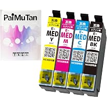 Amazon.co.jp: MED メダマヤキ MED-4CL 4色セット 互換インク エプソン