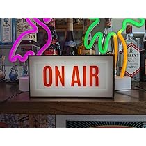 ON AIR オンエア テレビ ラジオ レコーディング スタジオ 電飾看板 Amazon.co.jp: オンエア ON AIR スタジオ ラジオ 生配信 生放送