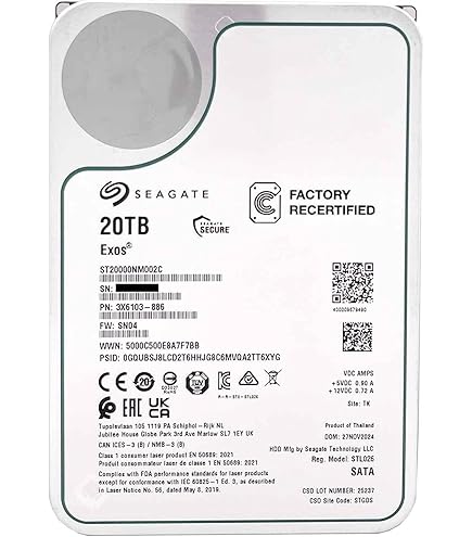 外付けハードディスク・ドライブ Seagate HDD 18TB ST18000NM000J Amazon | Seagate Enterprise 3.5