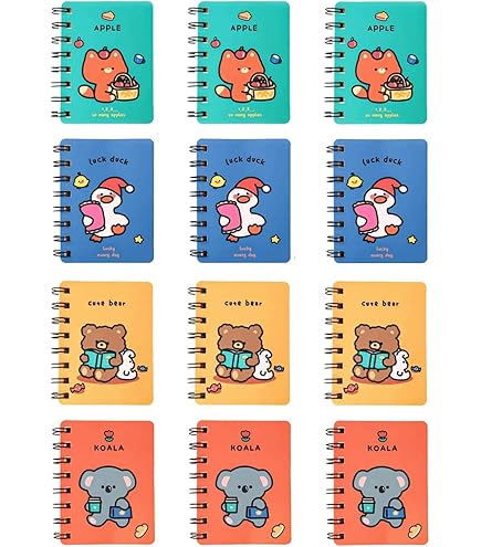 Amazon | Sewroro 3個サイドスパイラル コイルノート メモ帳