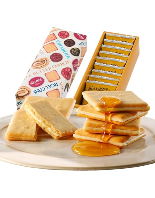【新品】メープルマニア　メープルバタークッキー　メープルジャンドゥーヤクッキー Amazon.co.jp: メープルジャンドゥーヤクッキー 9枚【手提げ付】ギフト