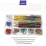 EMSea 560pcs Jumper Wire Kit Copper Breadboard Jumper Cable Assortment U-Shape Solderless Jumper Wire with Storage Box