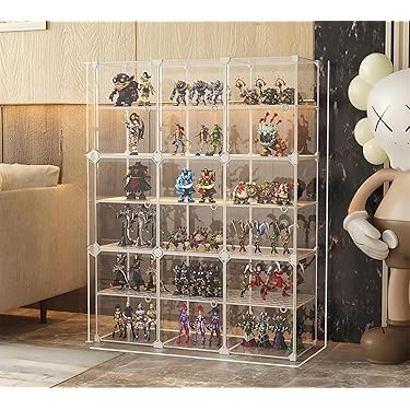 別注品/壁掛けコレクションBOX(45×45×D15cm) 楽天市場】アクリル フィギュアケース 5面体 W450×D450×H450 透明