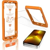 iPhone 13 Pro Max クリアガラスフィルム 2枚セット【強化ガラス・革新的なガイド枠・簡単な貼り付け方】米軍規格航空材料 撥水・防水 スムースタッチ 指紋防止 飛散防止 強化ガラス アイホン13プロマックス保護フィルム 自動吸着 気泡ゼ