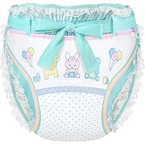 Amazon | LittleForBig大人用布おむつカバー 遊園地柄 通気性3