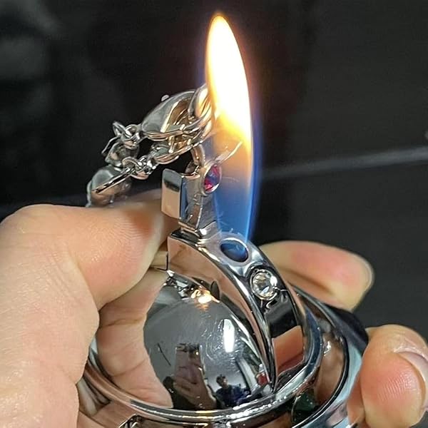 Amazon.co.jp: Vivienne Lighter Metal ORB Oil Lighter with Chain
