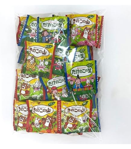 Amazon.co.jp: 明治 きのこの山 たけのこの里 業務用ビッグパック 32袋