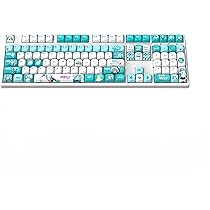 【美品】本日限定価格！ 自作 キーボード 初音ミク デザイン 完成済み Amazon | 初音ミクキーボード 機械キーボード USB有線接続