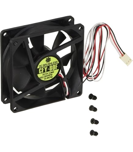 Amazon | オウルテック PCケース用山洋電気冷却ファン PWM 8cm