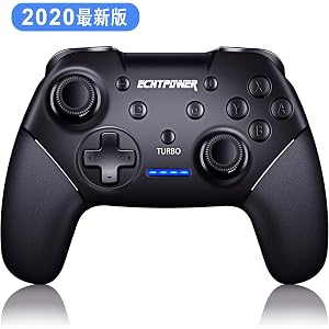 Nintendo Switch コントローラー pro 「2020最新版｣ 無線 HD振動 ワイヤレス ジャイロセンサー Bluetooth接続 任天堂 スイッチ全てシステムに対応 連射&自動連射機能 自動スリープモード 急速充電&長持ち 有線と無線両用 技適認証取得済み