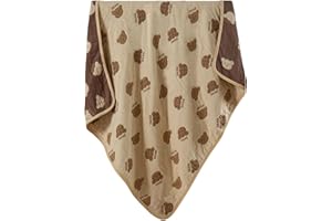 Sonriia タオルケット ブランケット ガーゼケット 6重ガーゼ バスタオル 赤ちゃん ベビー 子供 男の子 女の子 新生児 ベビー用品 保育園 幼稚園 お昼寝 掛け布団 綿100% 出産祝い プレゼント 1枚入り (クマ柄, 100*110cm