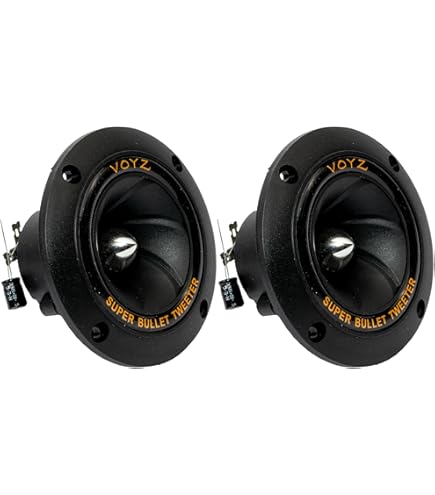 Amazon.co.jp: VOYZ 400ワット 最大パワースピーカーツイーター - 3.5