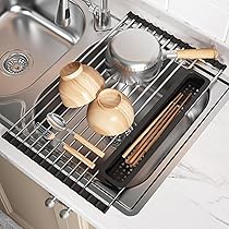 Amazon｜JASIWAY 折り畳み水切り 水切りラック シンク上 食器 水切り