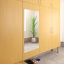 Amazon.co.jp: 鏡の販売.com シンプル四角形ミラー 貼付けタイプ