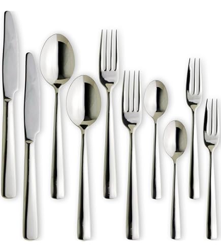 Amazon.co.jp: ALFACT 洋白銀器シャルル ディナーセット32pc 【6客用