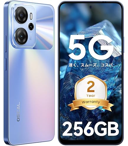 Amazon | 𝘽𝙡𝙖𝙘𝙠𝙫𝙞𝙚𝙬 OSCAL Flat 1 C スマホ 4 GB RAM 32 GB