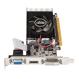 Xtahdge GT610 グラフィックスカード 2GB/DDR3/64 ビットメモリビデオカードコンピュータグラフィックスカード HD + VGA ポートオフィスエンターテイメント用