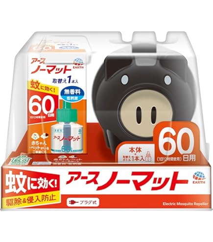 Amazon.co.jp: アースノーマット 本体+詰め替え 60日用x4本