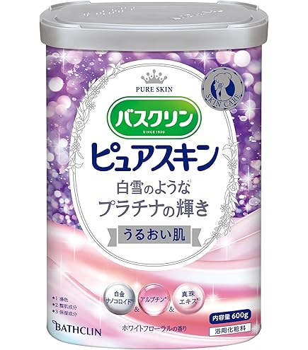 Amazon | バスクリンピュアスキン入浴剤 しっとり肌600g(約30回分