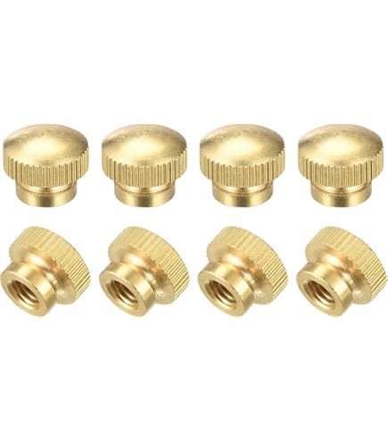 Uxcell Knurled Thub Nuts, 10Pcs 3x0.5 Iron Round Knobs Fastener For - View #6