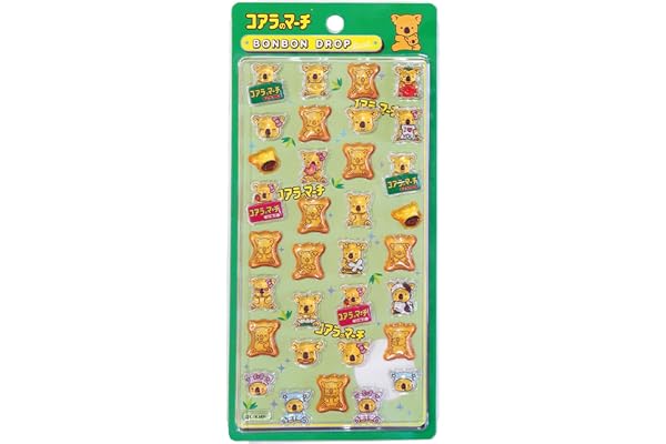 ジェイズプランニング ボンボンドロップシール コアラのマーチ 立体シール デコレーションシール お菓子キャラクター ステッカー 台紙サイズH20×W9.5cm BDS001