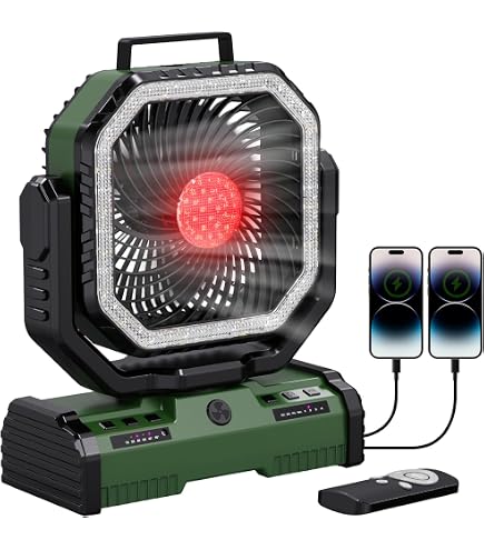 Amazon.co.jp : Shinmax 40000mAh キャンプ 扇風機 充電式扇風機
