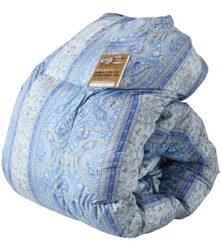 丸八真綿 肌掛け布団 羽毛布団 シングルサイズ ブルーダウン 高級 羽毛