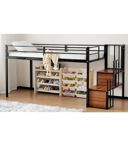 Amazon.co.jp: システムベッド 4点セット 〔ベッド ステップ デスク