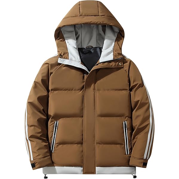 [ｂｌｕｅｆｅｅｌ] ダウンジャケット メンズ トップス 冬服 中綿 ジャケット Amazon | [bluefeel] ダウンジャケット メンズ ストライプ柄