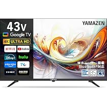 Amazon | 山善 テレビ Wチューナー 液晶 4K 43インチ QRK-43W4KST