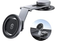 Syncwire スマホホルダー 車 マグネット MagSafe 車載 ホルダー 高級アルミニウム合金 伸縮アーム 超強力 3M粘着シール 360度回転 超強磁力 iPhone 15 14 13 12 Samsung Sony など全種類に対応