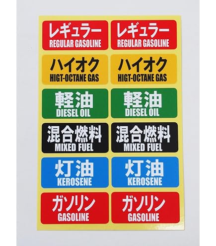 Amazon.co.jp: TD 燃料種別ステッカーセット タイプA JELSTAKA : 車