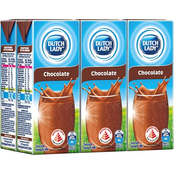 Dutch Lady Uht Chocolate Milk 200 Ml Pack Of 6 Amazon Sg Grocery