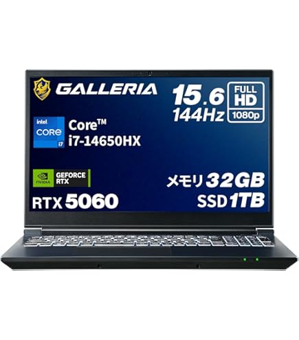 Amazon.co.jp: ガレリア ゲーミングノートPC 【 RTX 5060 / Core i7