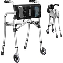 Amazon | 折りたたみ歩行器 シート付き 耐荷重159kg コンパクト超軽量