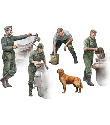 Amazon | マスターボックス 1/35 ドイツ軍 野戦憲兵2体 & 将官3体