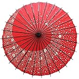 和傘 和風傘 番傘 紙傘 長舞傘 雨傘 花柄 満天桜 和柄 藤渦 紺 花火 インテリア コスチューム用小物 踊り傘 飾り用 防水 手作り 桜吹雪 撮影道具 成人式 花嫁用 和服 歌舞伎 旅館の貸し傘 舞踊小物 油引き 赤 紫 青 80*84c