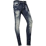 Amazon セミローライズ スキニー デニム メンズ ダメージ ジーンズ デニムパンツ タイト ストレッチ V 01hn ジーンズ 通販