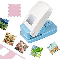 Amazon.co.jp: GOKEI クラフトパンチ 切手 郵便 正方形 25.4mm パンチ