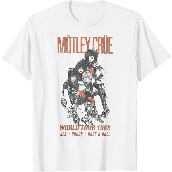 MÖTLEY CRÜE ファイナルショーTシャツ Amazon | Mötley Crüe – The Final Tour Caricature Tシャツ | T