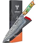 VG10 墨流し 73層 ダマスカス 230mm 牛刀包丁 シェフナイフ　三徳 Amazon | XINZUO 21.2cm シェフナイフ 73層ダマスカス粉鋼