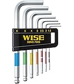 ワイズ(WISE) ボールポイント六角棒レンチ 9本セット セミロング・トリプル 楽天市場】ワイズ(WISE) ボールポイント六角棒レンチ 9本セット