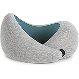 OSTRICHPILLOW GO 形状記憶型旅行用枕で飛行機、自動車 飛行時に首にサポートを 職場のパワーナップに Ostrich Pillow 男女兼用 旅行のお供に - ブルーリーフ