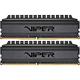 Patriot Memory Viper4 Blackout Series DDR4 3200MHz PC4-25600 8GB (4GB x 2枚) プレミアムブラックヒートシンク デスクトップ用メモリ PVB48G320C6K