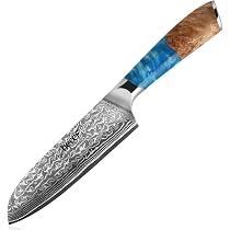 ダマスカス　大型三徳包丁 Amazon.co.jp: hecef 三徳包丁 177mm ダマスカス 高炭素ステンレス 超