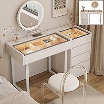 天板（鏡付き）が折りたためるドレッサーテーブル （椅子は別売りです）送料込み lucky9_ny487