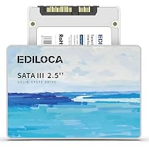 Amazon | Ediloca SSD 512GB 2.5インチ 7mm SATAIII 6Gb/s 内蔵SSD